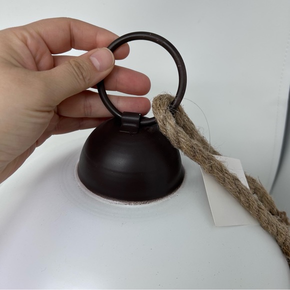 Christmas white metal jingle bell ornament decor 16in x 12in - Picture 6 of 11